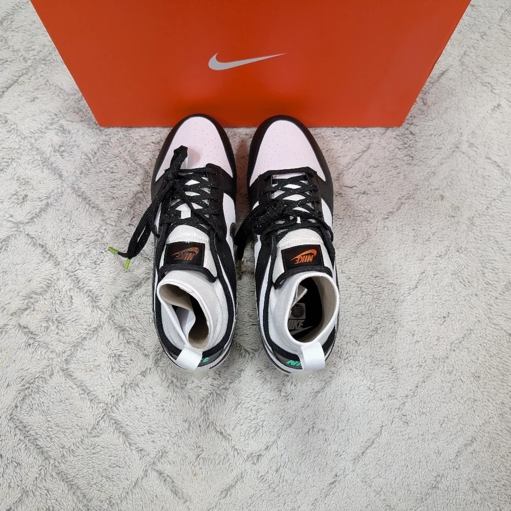 Nike Vapor Edge Dunk Football Cleats Panda Black Mens 11.5 DZ4890-001 New